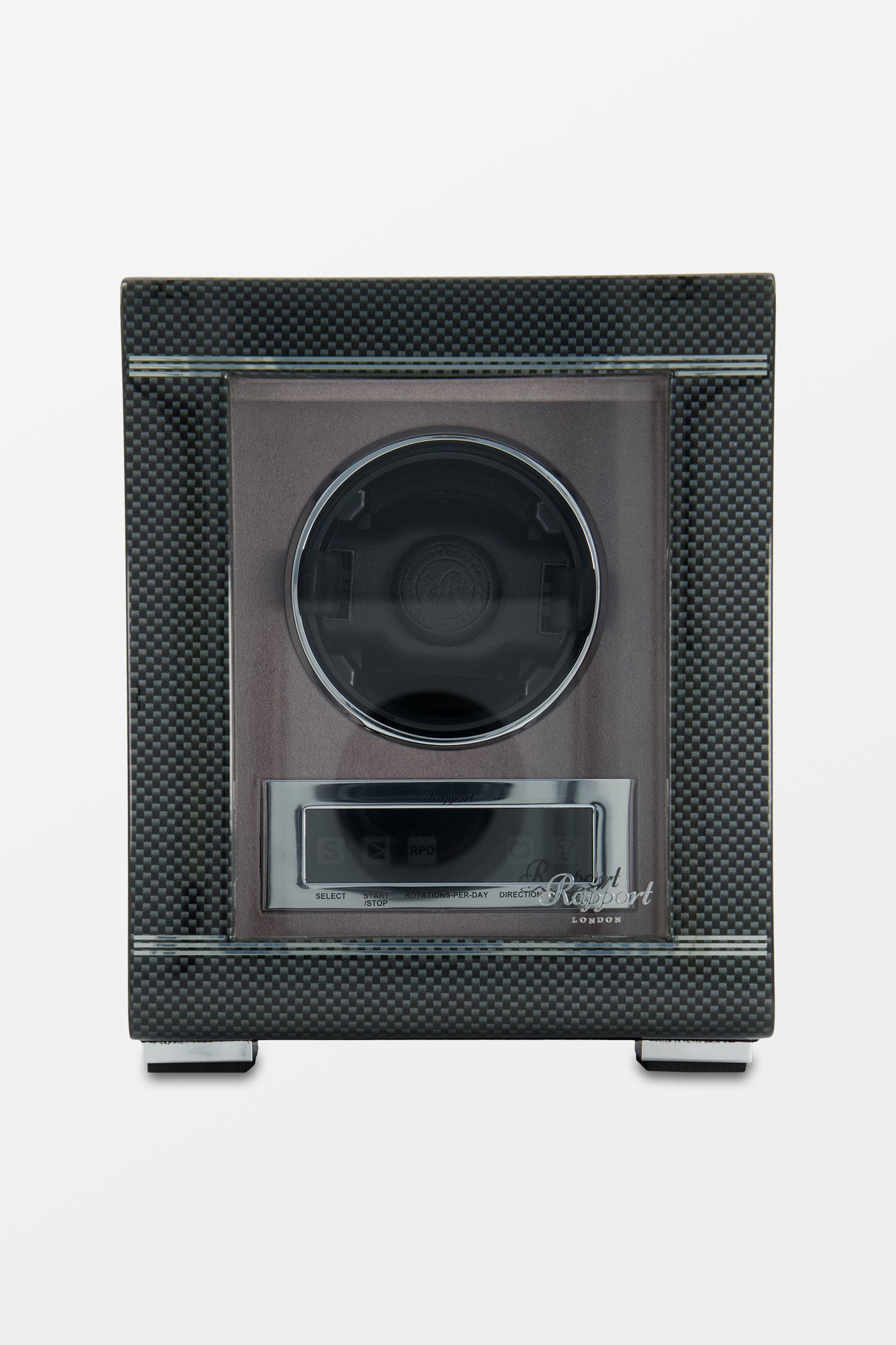 Premium Carbon Fiber Automatic Single Watch Winder for Men - Luxury Watch Storage & Display Case - Perfect for Rolex, Omega & Collectible Watches - Home Office & Travel Use