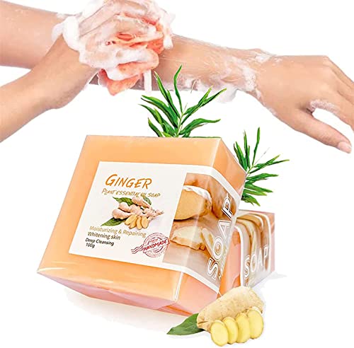 Organic Ginger & Turmeric Detox Soap for Lymphatic Drainage, Weight Loss, Swelling & Pain Relief - All Skin Types - Perfect for Post-Workout Recovery & Spa Relaxation