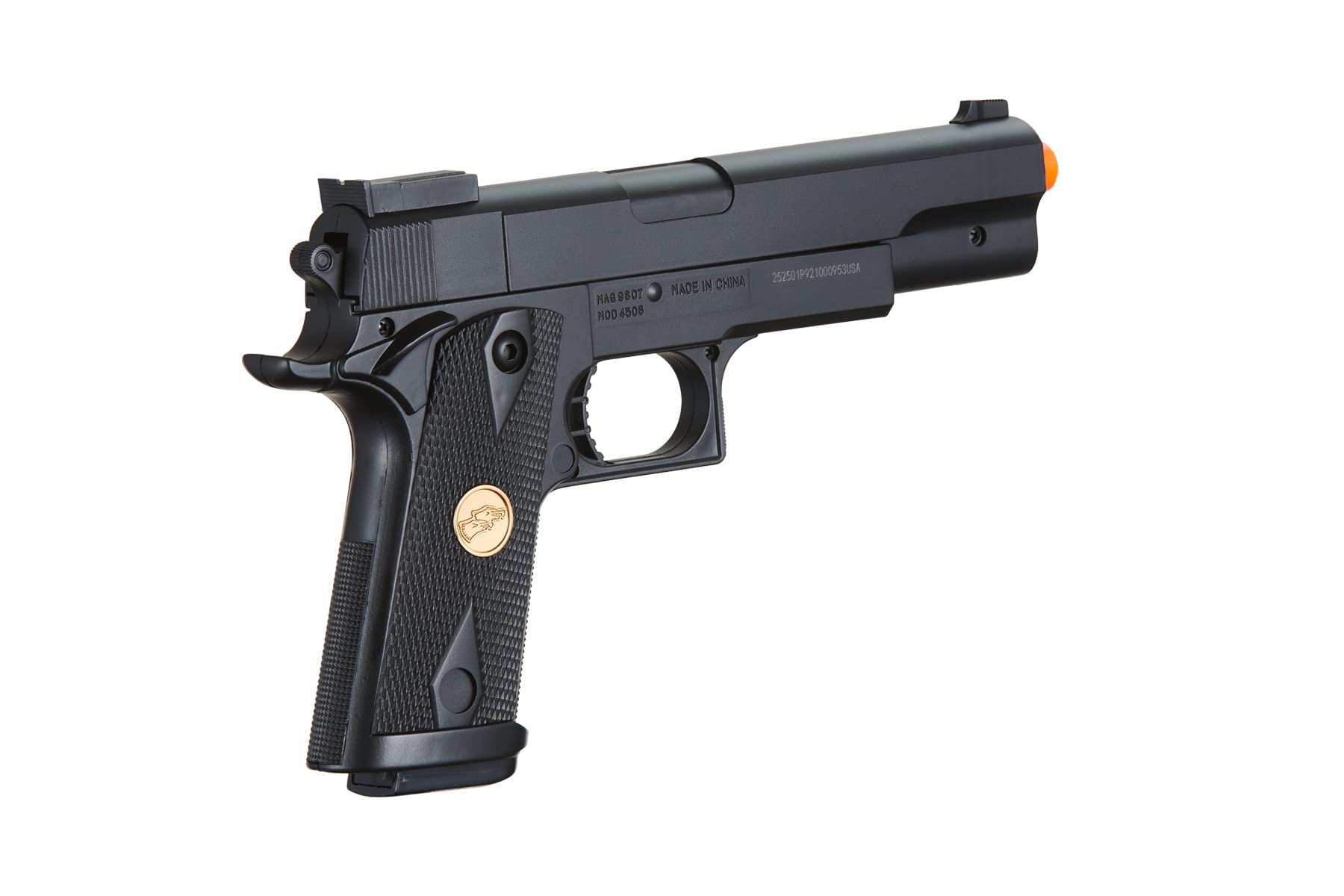 Delta Force Tactical 1911 Hi-Capa Full Size Spring Airsoft Pistol - Black | CO2 Powered Gas Blowback | Outdoor Shooting & Airsoft Training | Perfect for Target Practice & Military Simulation Games
