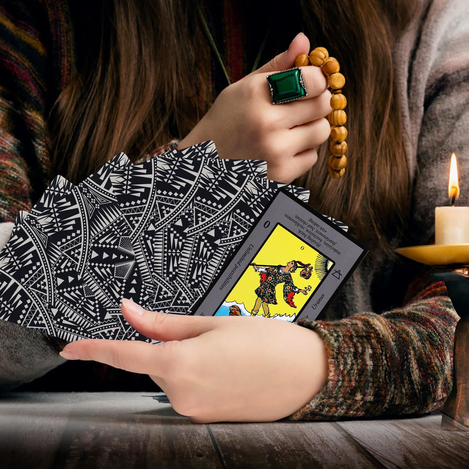 Beginner Tarot Cards with Meanings & Guidebook - Easy Learning Tarot Deck for Divination, Yes/No/Maybe Readings - Includes Free Pouch Bag (Perfect for Meditation, Self-Discovery & Spiritual Guidance)