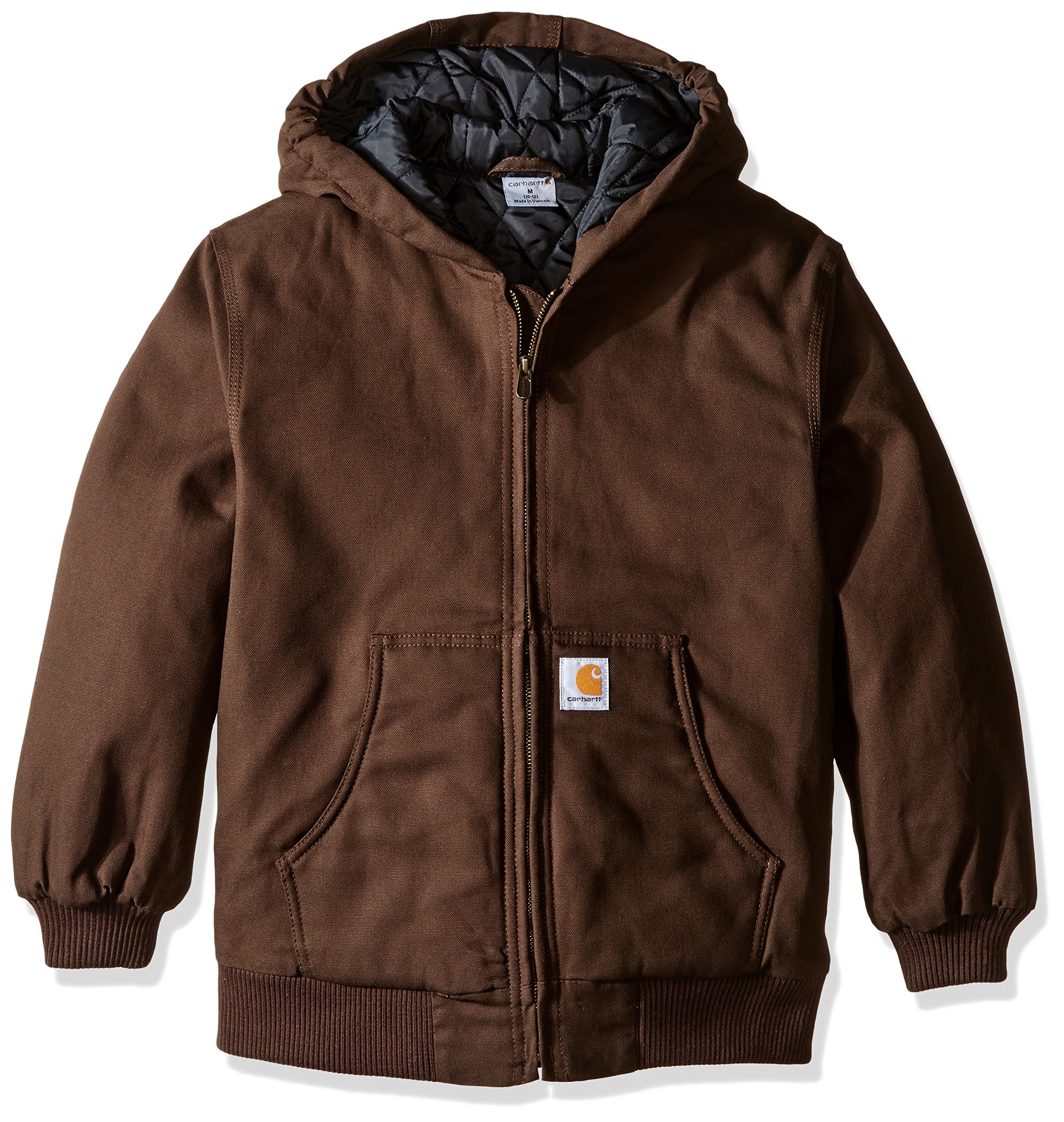 Carhartt Baby Boys' Quilted Flannel-Lined Jacket - Warm Winter Coat for Outdoor Play & Daily Wear | Soft & Durable for Toddlers