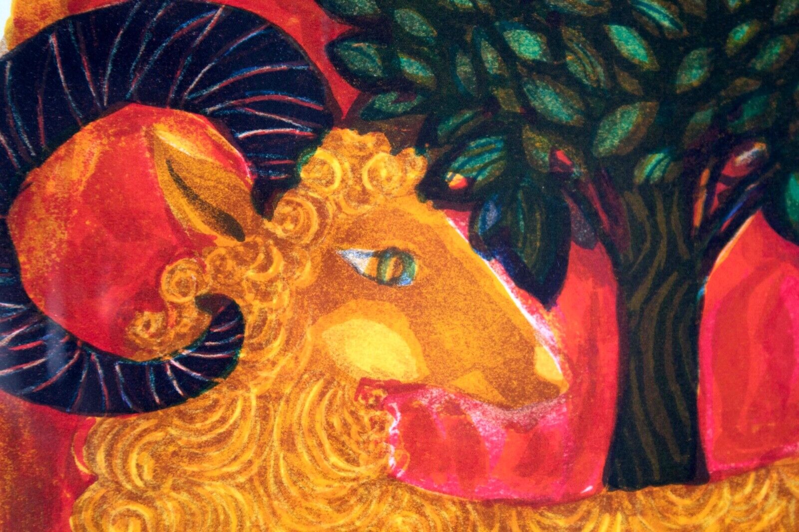 Judith Bledsoe Aries Zodiac Framed Art Print - Contemporary Modern Wall Decor for Home, Office & Gift Giving