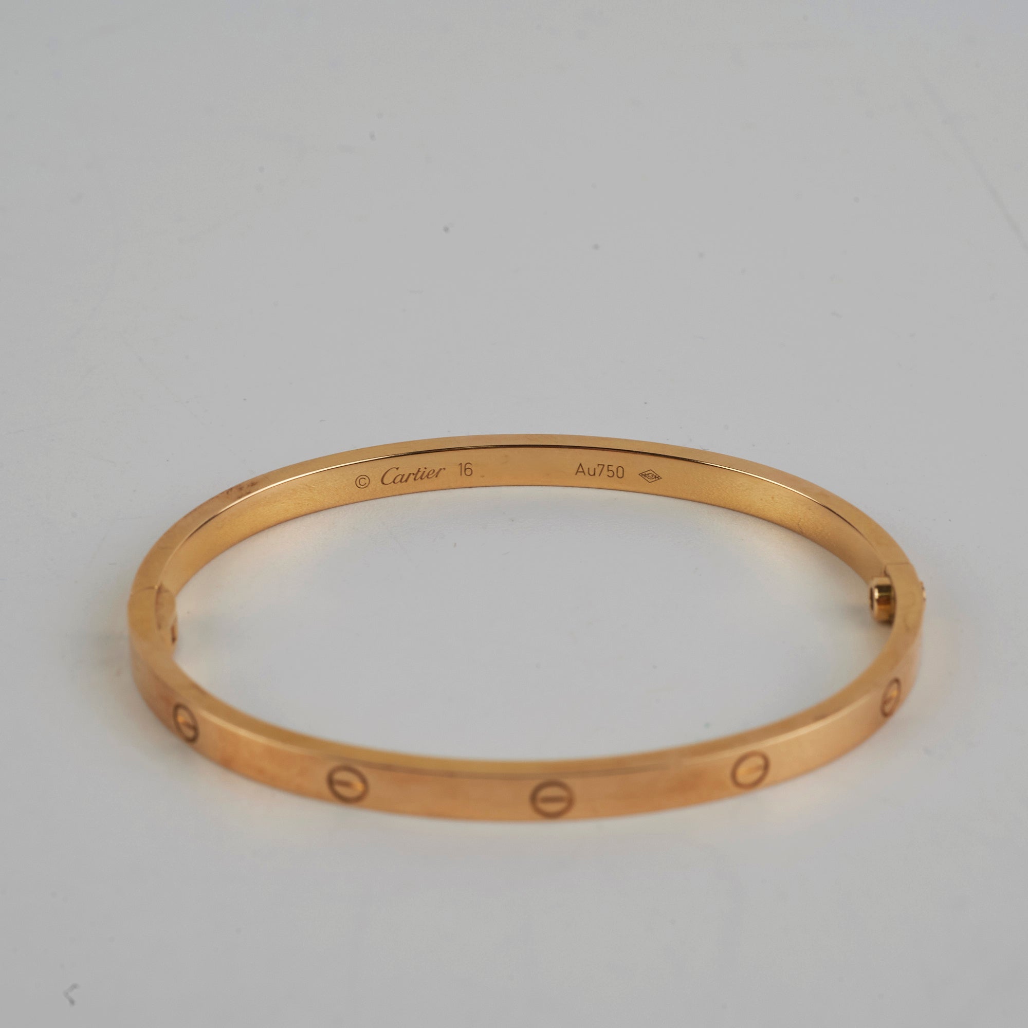 Cartier Love Bracelet 18K Yellow Gold Size 16 - Luxury Jewelry for Women, Perfect for Anniversaries, Weddings & Special Occasions