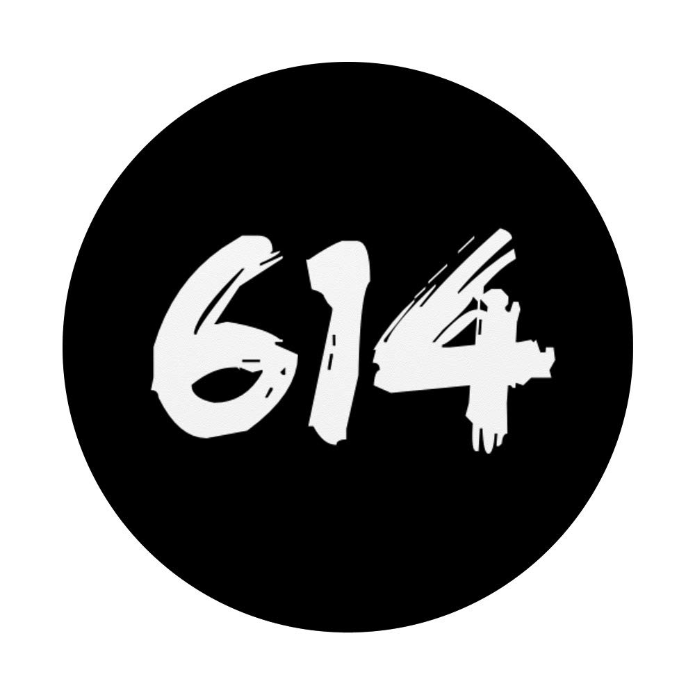 614 PopSocket Grip for Men - Columbus Ohio Area Code Gift, Swappable PopGrip for Phones & Tablets - Perfect for Travel, Work, and Everyday Use