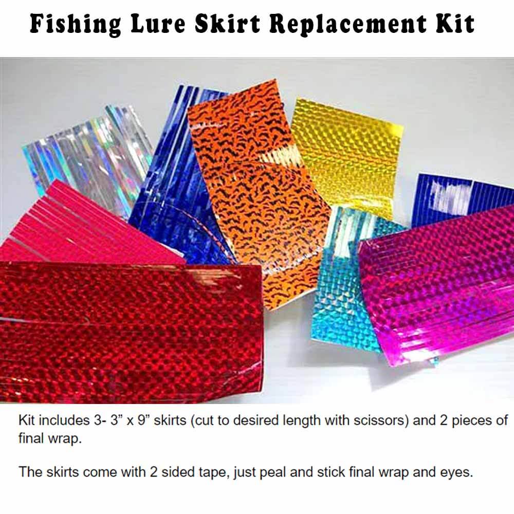 BallyHood Fishing Lure Replacement Skirts - Soft Plastic Bait Skirts for Bass, Trout, and Walleye - Perfect for Freshwater and Saltwater Fishing