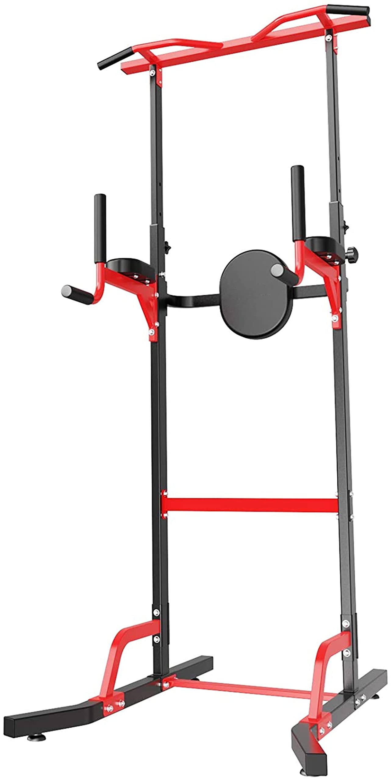 JASOYA Adjustable Power Tower Dip Stand - 5-Level Height Adjustment, 330lbs Weight Capacity for Home Gym Strength Training, Pull Up Bar & Dip Station - Perfect for Calisthenics, Bodyweight Exercises & Full-Body Workouts