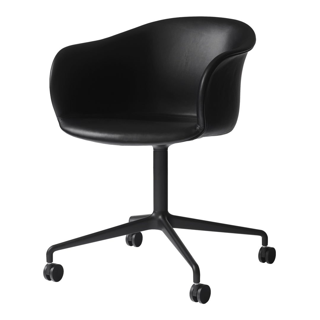 Elefy JH37 Ergonomic Conference Chair with Swivel Base & Casters - Adjustable Office Chair with Upholstered Seat for Home Office, Meeting Rooms & Workspaces