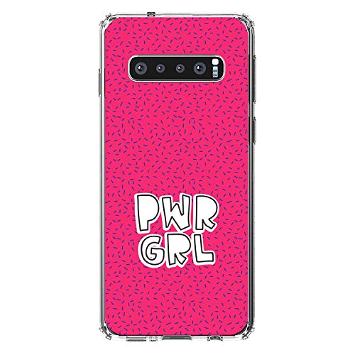 Girl Power - PWR GRL - Pink Background On Clear Case