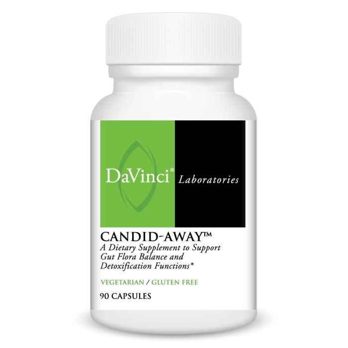 Davinci Labs Candid Away - Natural Digestive Support Supplement for Gut Health & Bloating Relief - Perfect for Travel, Daily Wellness & Digestive Comfort