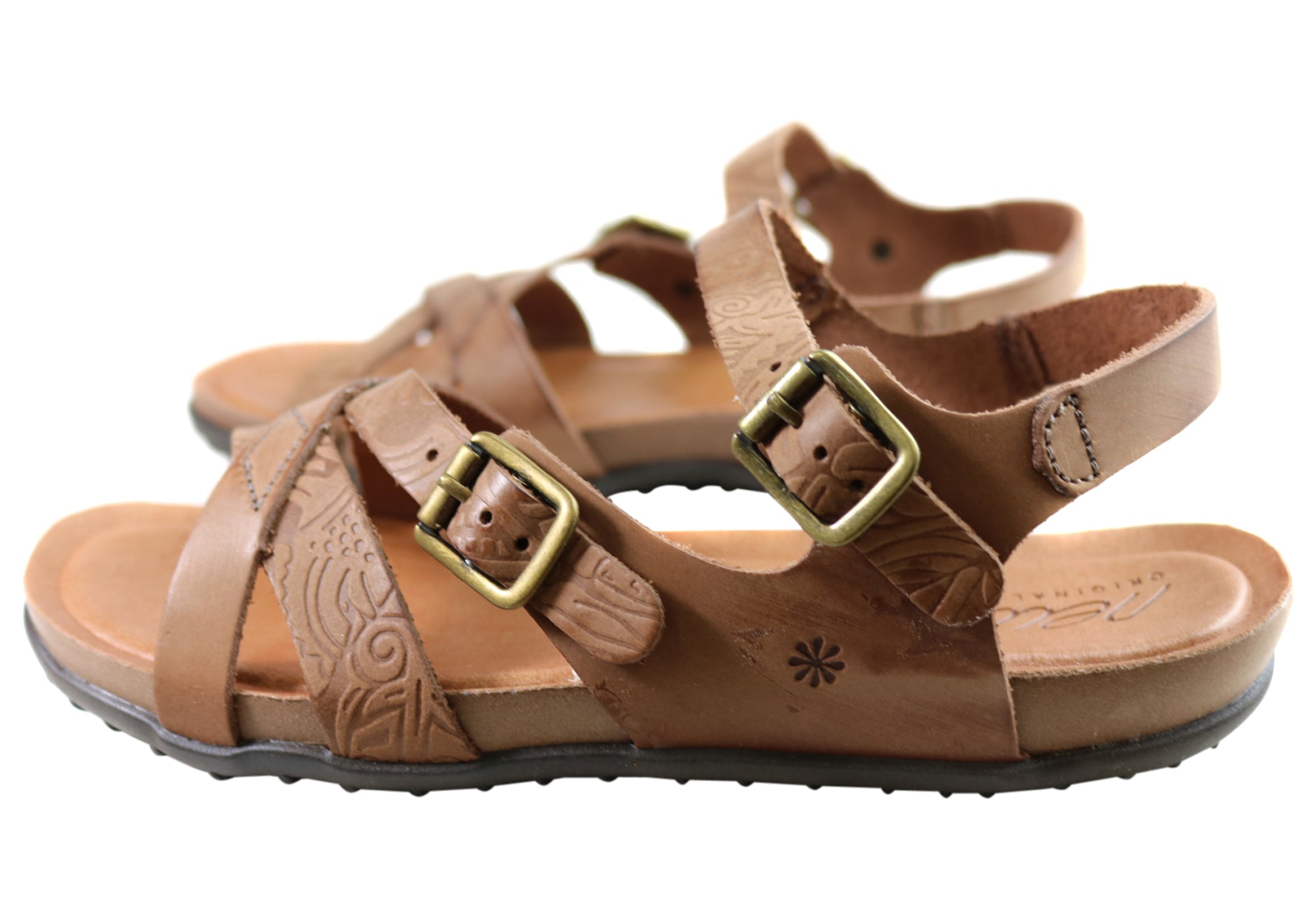 New Face Island Women's Comfortable Leather Sandals - Handmade in Brazil - Perfect for Beach Vacations & Summer Outfits