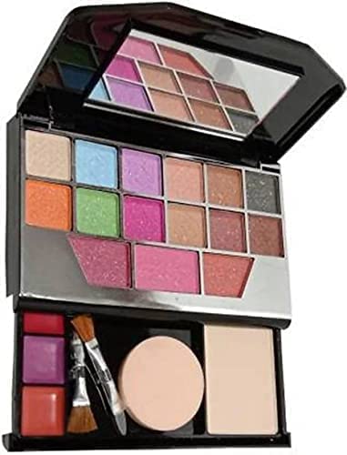 TYA 5024 Professional Makeup Kit for Women & Girls - 14-Piece Set with 5 Makeup Brushes, 36H Eyeliner, 3-in-1 Eyeliner, Mascara, Eyebrow Pencil, Kajal, False Lashes, Matte Fixer & Primer | Perfect for Daily Use, Parties & Special Occasions