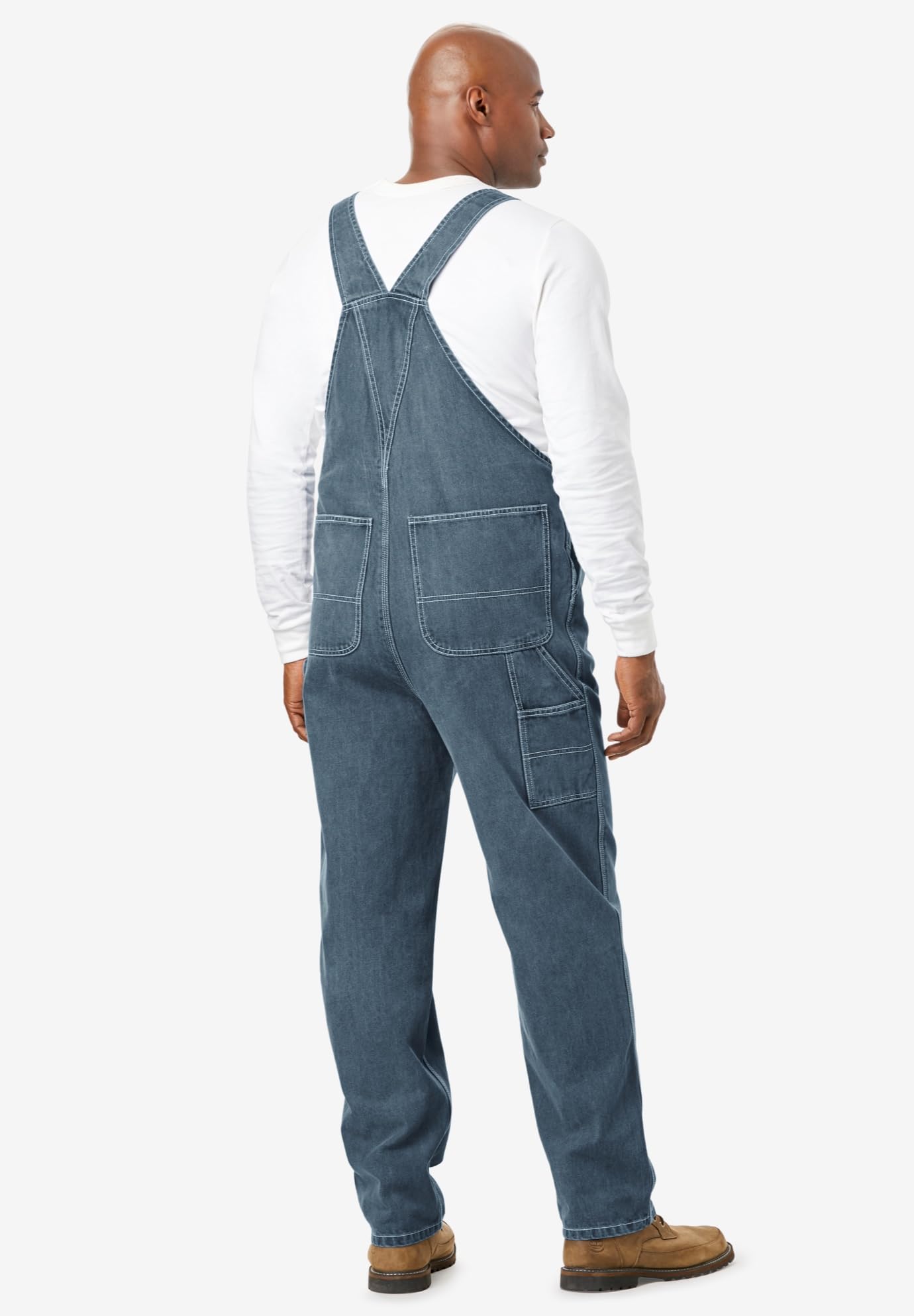 KingSize Men's Big & Tall Denim Overalls by Boulder Creek - Durable Workwear for Farming, Construction & Outdoor Activities