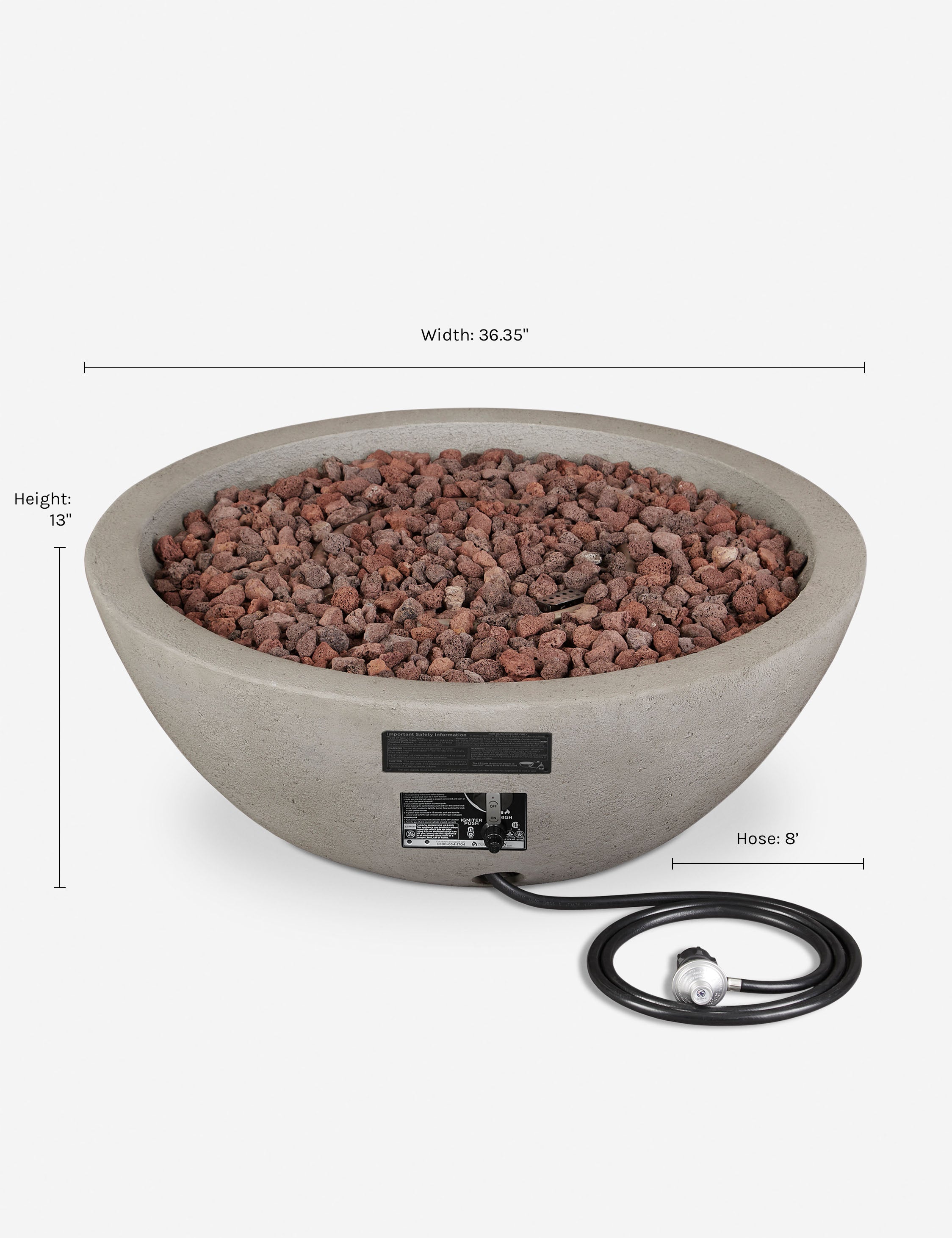 Fernanda Fire Bowl - Outdoor Fire Pit Bowl for Backyard, Patio, and Garden - Rust-Resistant Steel Fire Bowl with Spark Screen - Perfect for Camping, Bonfires, and Outdoor Gatherings