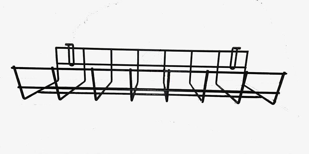 Under Desk Cable Organizer 14 Inch Wire Tray - 2 Pack | Cable Management Basket & Desk Raceway for Home Office, Gaming Setup & Workspace Organization