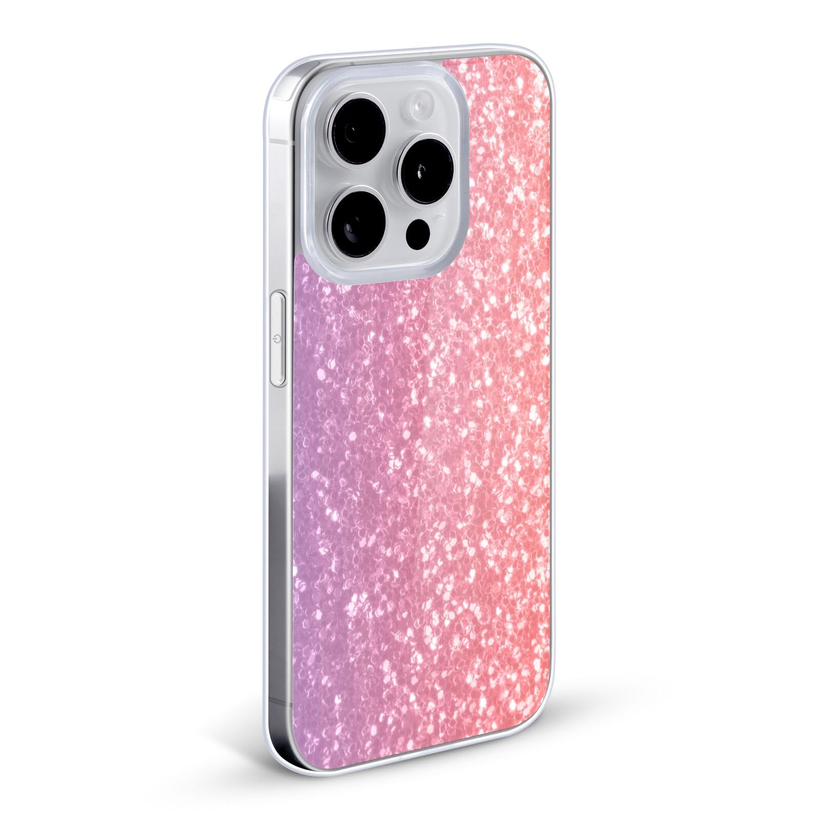 Official Chive Blossom Sparkly Coral Soft Gel Case for iPhone 12/12 Pro - Licensed PLdesign by Head Case Designs | Slim Protective Cover for Everyday Use, Work & Travel
