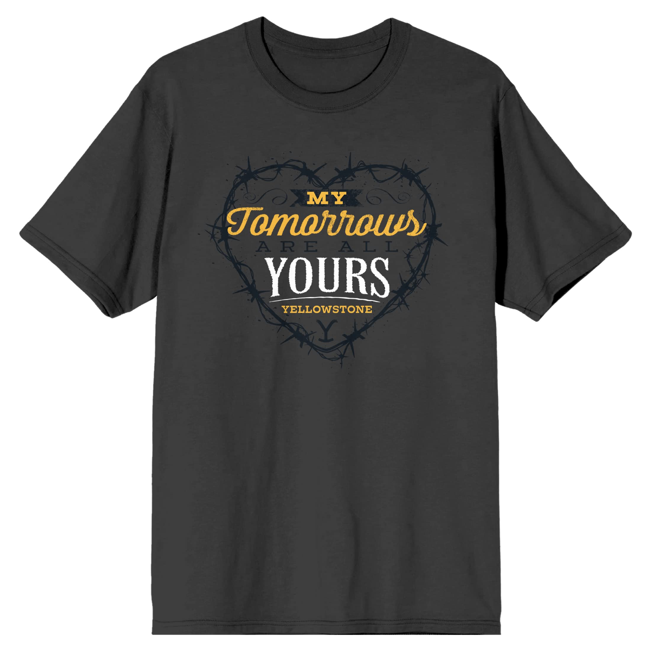 Yellowstone 'My Tomorrows Are All Yours' Men's Charcoal Graphic T-Shirt | Soft Cotton Tee for Casual Wear & Fan Merchandise