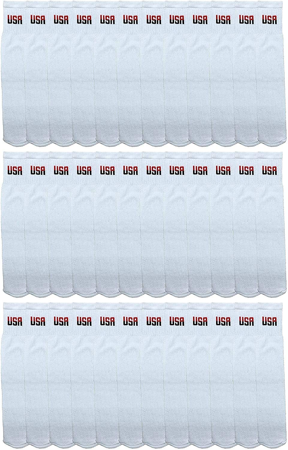 Yacht & Smith USA Pride Wholesale Cotton Socks for Men, Women & Kids - Patriotic American Flag Themed Crew Socks | Perfect for 4th of July, Memorial Day & Independence Day Celebrations