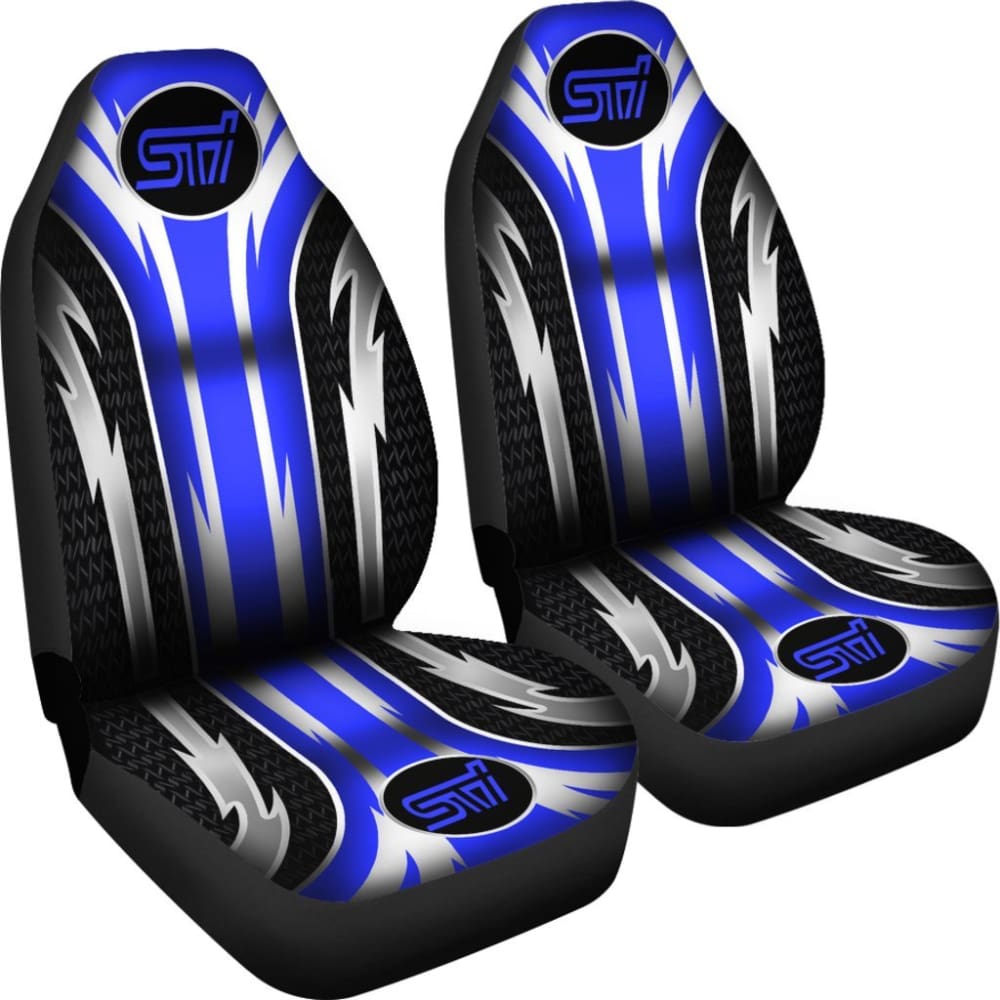 High-Quality 2-Piece Front Subaru STI Seat Covers - Blue (Part #144627) | Custom Fit for Subaru WRX STI Models | Perfect for Car Enthusiasts & Daily Protection