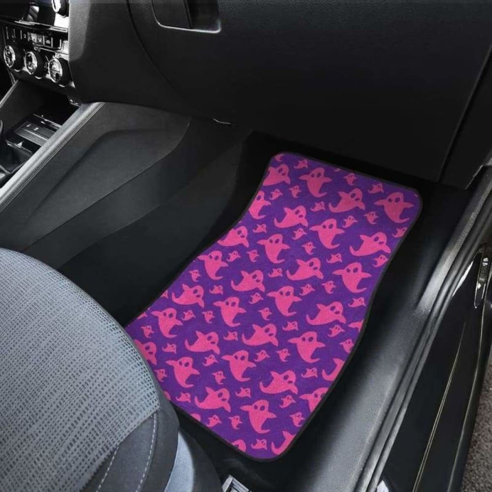 Boo Halloween Car Floor Mats - Non-Slip Custom Fit for Vehicles - Perfect for Halloween Decor & Party Car Accessories
