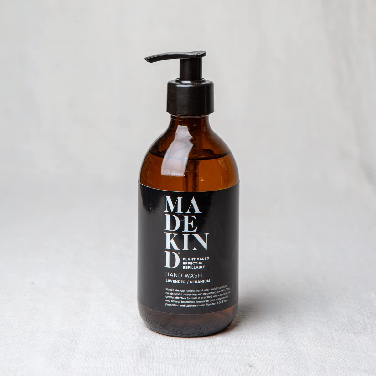 Made Kind Hand Wash - Lavender & Geranium Scent, 300ml Natural Liquid Soap for Gentle Skin Cleansing | Perfect for Home, Office & Travel Use