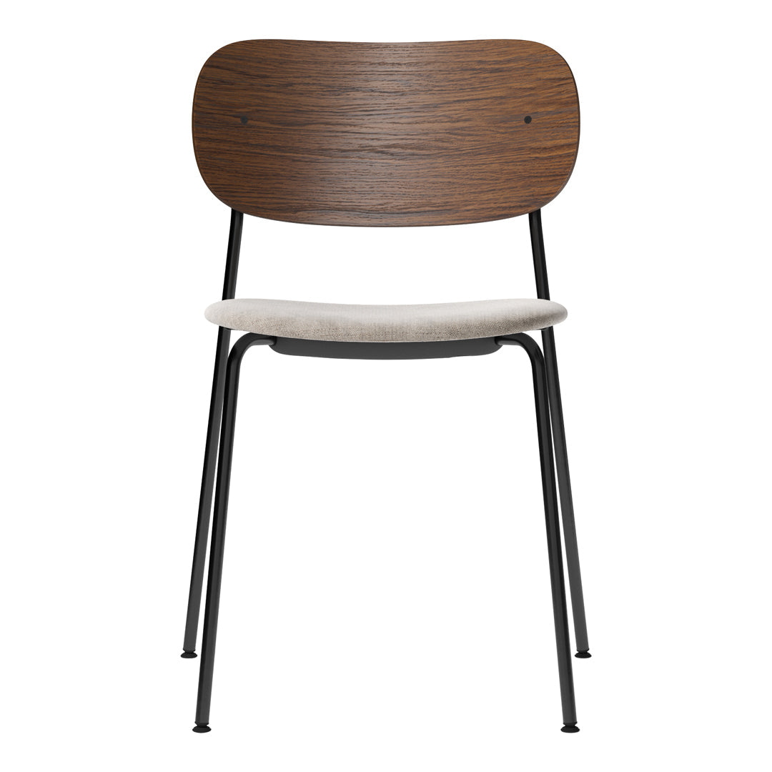 Co Dining Stackable Chair - Upholstered Seat for Kitchen, Dining Room & Outdoor Patio | Comfortable & Space-Saving Furniture