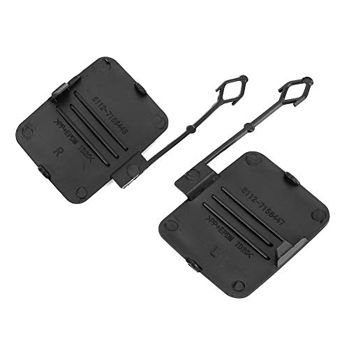 Pair of Rear Tow Hook Covers for BMW X5 E70 (2006-2013) - Genuine Fit Replacement Part #51 12 7 158 448 - Perfect for Off-Road Protection & Bumper Repair