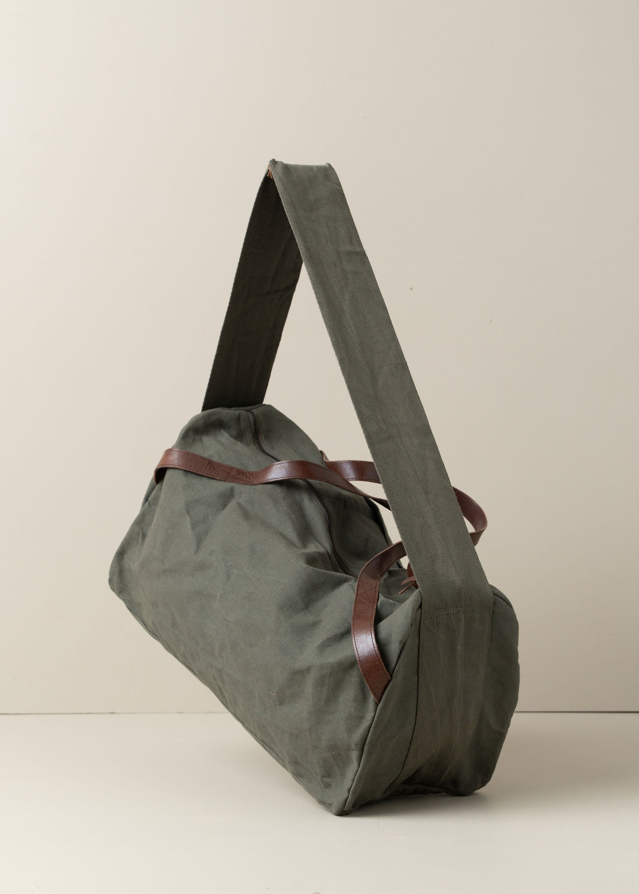Journey Duffle Canvas Bag - Olive Green Travel Duffel Bag for Gym, Weekend Trips & Outdoor Adventures | Water-Resistant & Durable Carry-On Luggage