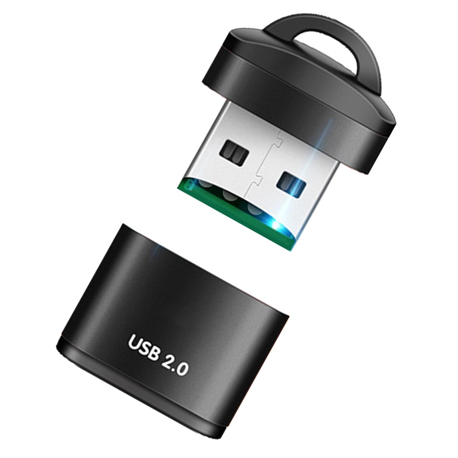 High Speed USB 2.0 Card Reader - Micro SD/TF Memory Card Adapter for Computer, Laptop, Car, Speaker | Portable Data Transfer Device for Photos, Videos & Music Backup
