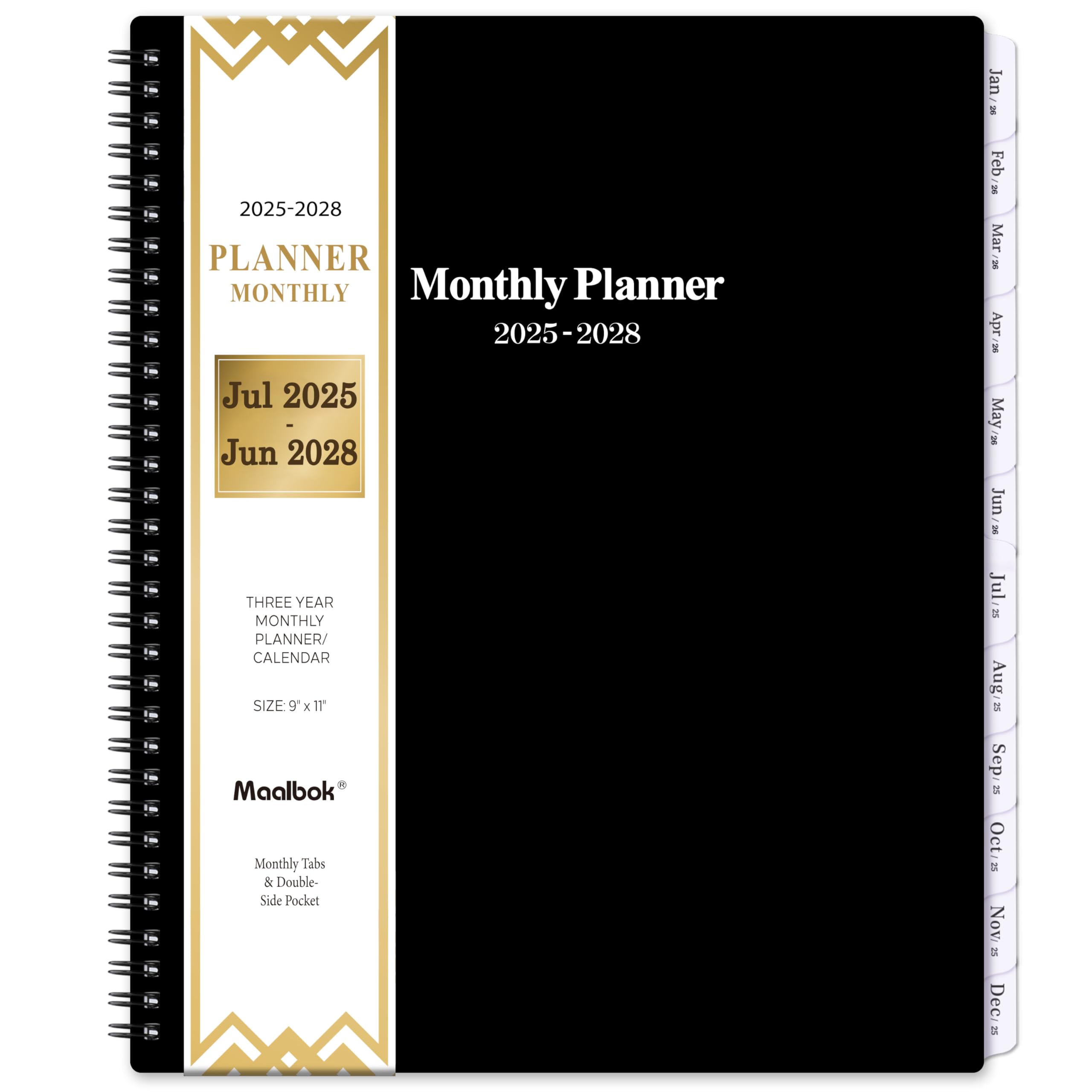 2025-2028 Monthly Planner Calendar - 3 Year Academic Planner from July 2025 to June 2028 | 9