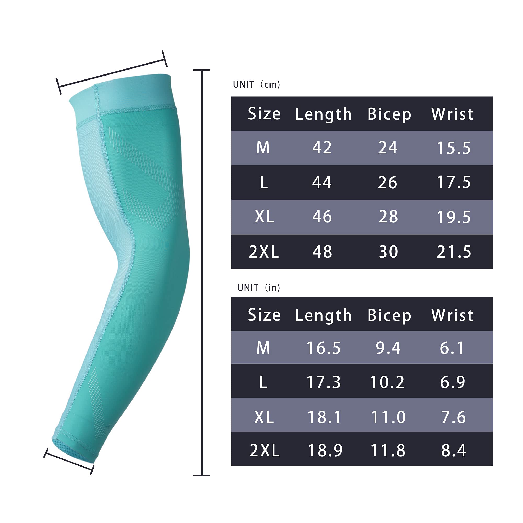 Hysenm Arm Sleeves for Men & Women - Compression Sun UV Protection Sleeves for Sports, Tattoo Cover Up, Running, Cycling & Outdoor Activities