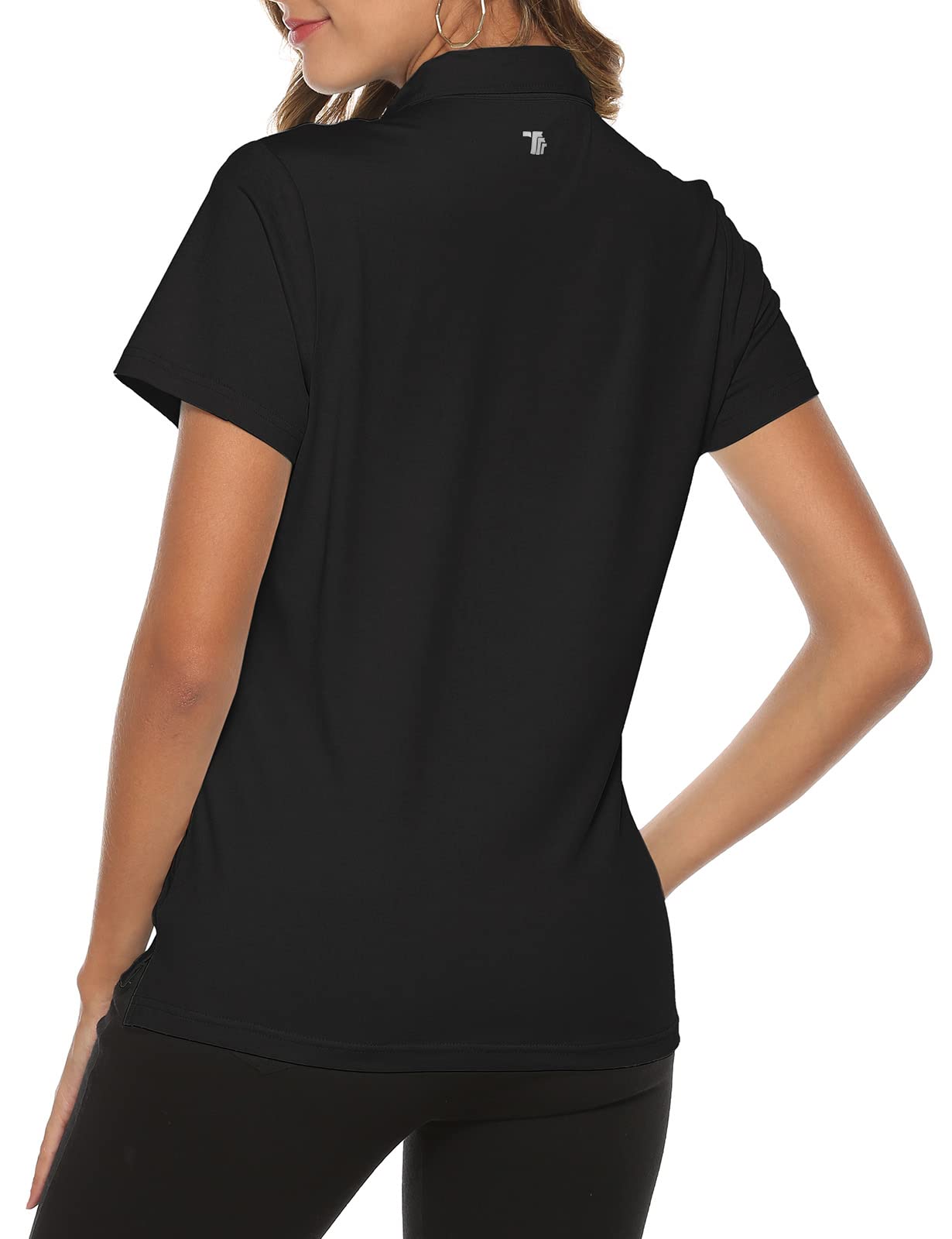 Rdruko Women's Golf Polo Shirt - Moisture Wicking Short Sleeve Performance Top for Golf, Tennis & Casual Wear - Breathable Dry Fit Collared Tee for Sports & Outdoor Activities