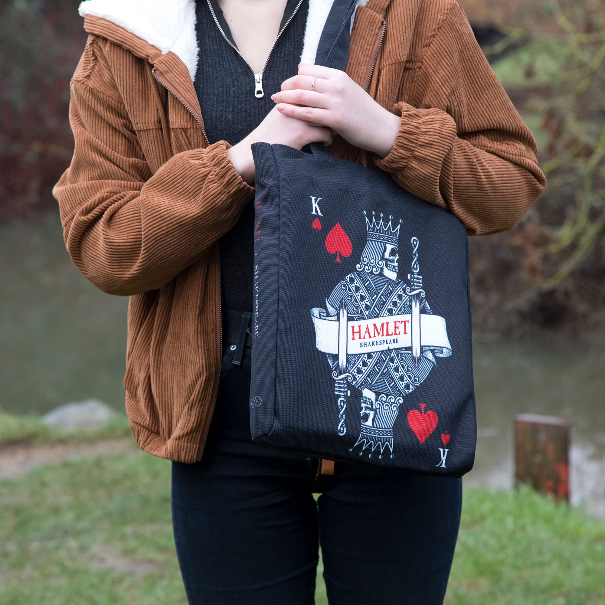 Book Lovers Tote Bag - Themed Literary Gift for Readers & Bookworms - Durable Canvas Shoulder Bag for Bookstore Trips, Library Visits & Daily Commute