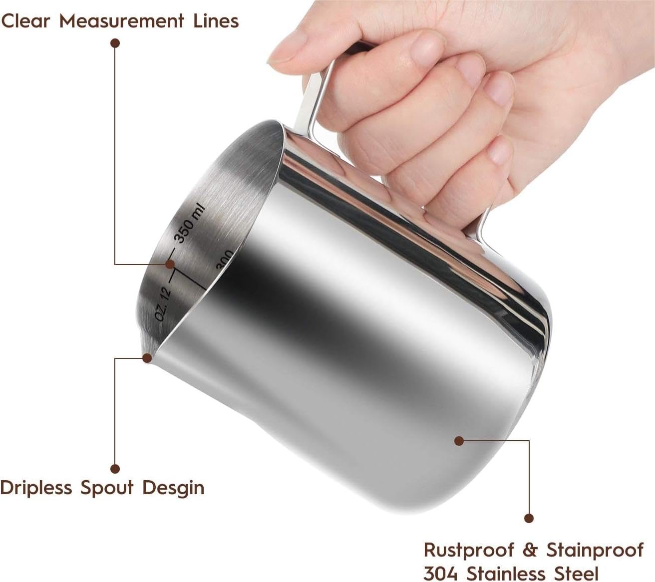 CHULUX Compact Espresso Machine with Milk Frother - 15 Bar Pressure, 12oz Stainless Steel Milk Pitcher - Perfect for Home Baristas & Small Coffee Shops