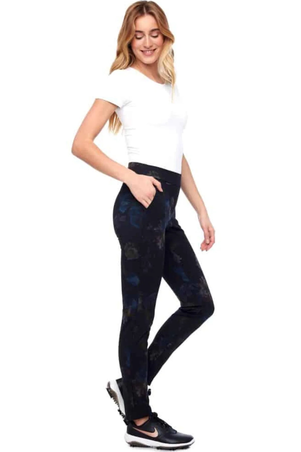 Dream Ponte Slim Pants for Women - High Waisted Stretch Trousers - Office Work & Casual Wear - Perfect for Business, Travel & Everyday Comfort