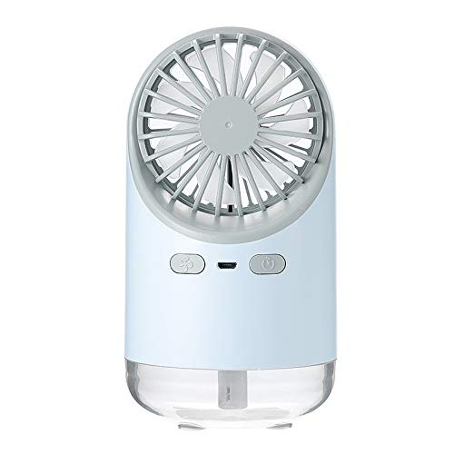 USB Portable Multifunctional Spray Desktop Humidifier with Night Light & Handheld Fan - Perfect for Home, Office, and Travel Use