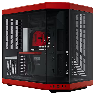 GX13 HYTE Mid-Tower PC Gaming Case - High Airflow Tempered Glass Design for Custom RGB Builds | Perfect for Gaming Rigs, Streaming Setups & Workstations
