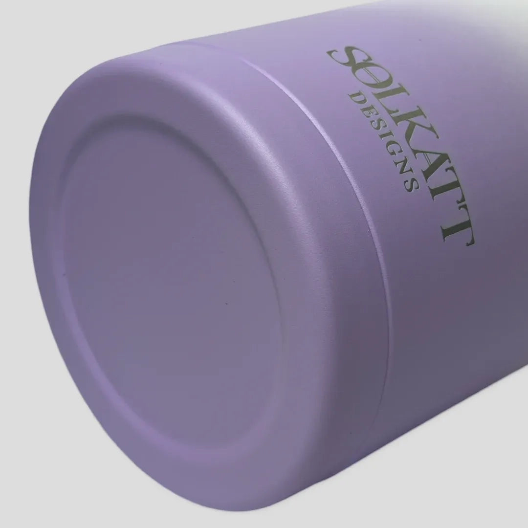 Premium Lavender Lilac Insulated Stainless Steel Water Bottle - 1.9L (64oz) - Keeps Drinks Hot/Cold for 24 Hours - Perfect for Hiking, Gym, Office & Outdoor Activities