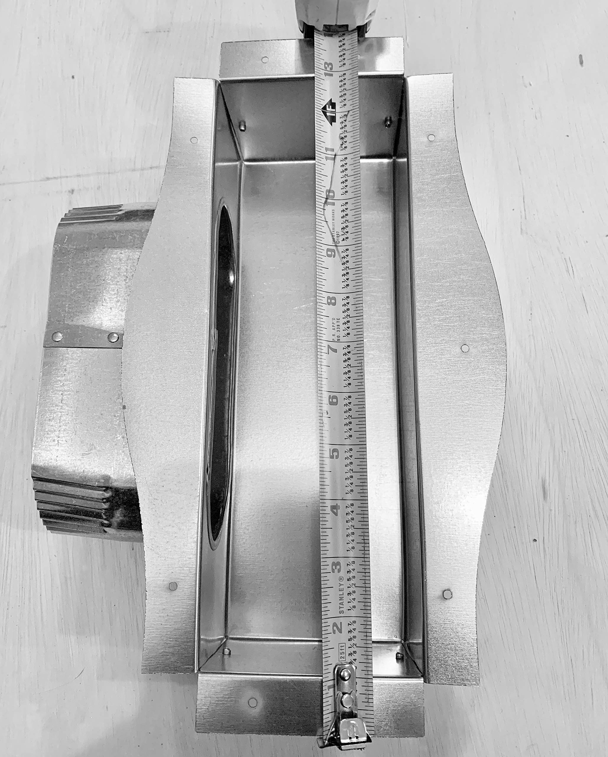Under Cabinet Toe Kick Floor Vent Ducting Kit - HVAC Airflow Solution for Kitchen & Bathroom Renovations