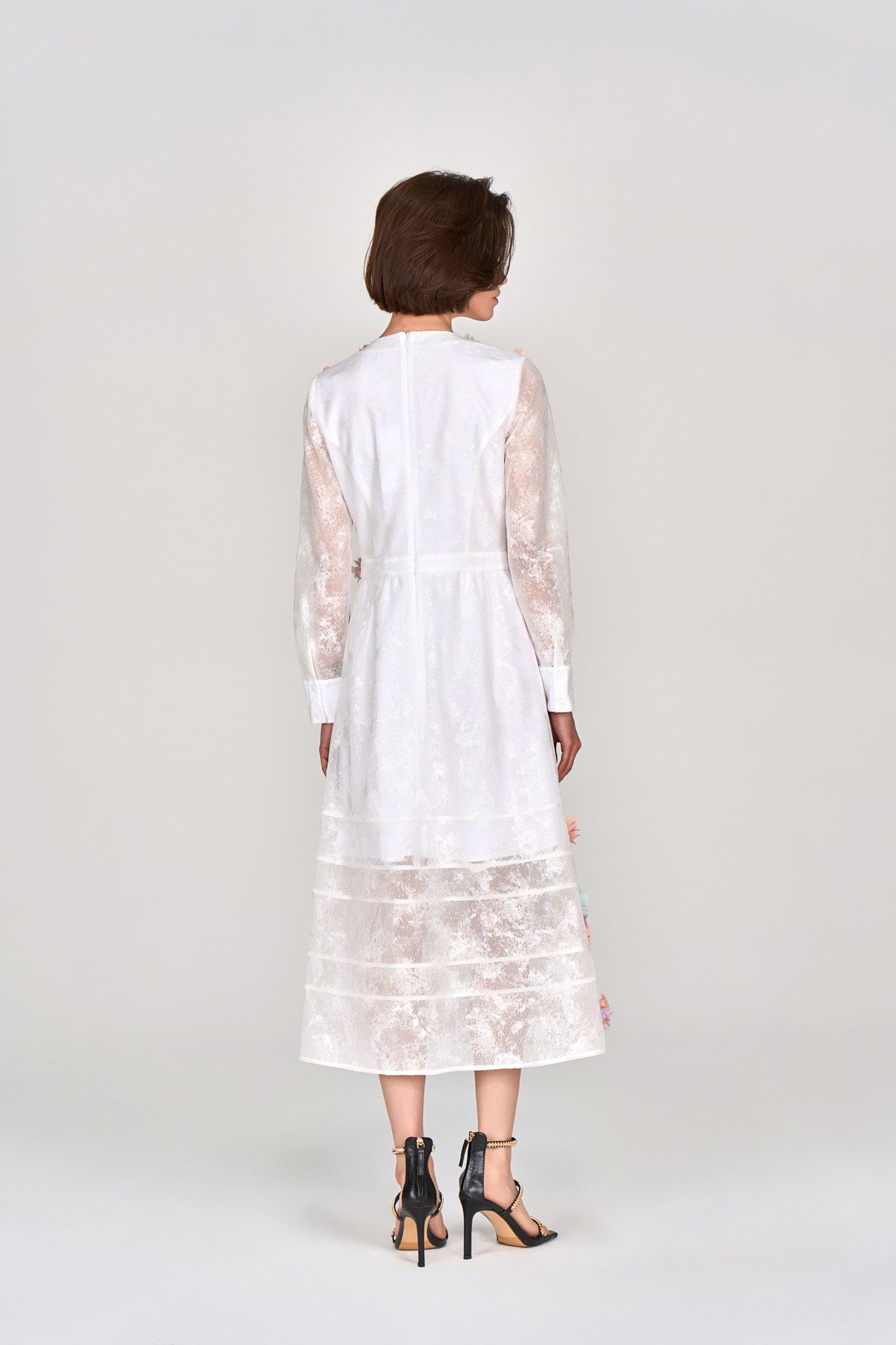 Elegant White Floral Sheer Maxi Dress for Women - Summer Beach Wedding Party Boho Chic Long Dress - Perfect for Vacations, Date Nights & Outdoor Events