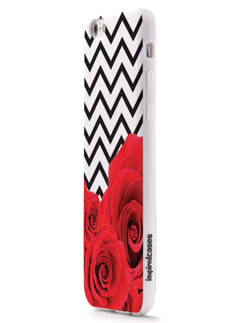 Inspired Cases for iPhone 12 Pro - 3D Textured Protective Phone Cover with Chevron & Roses Design | Shockproof Slim Fit Case for Apple iPhone 12 Pro | Perfect for Everyday Use, Travel & Gift Giving