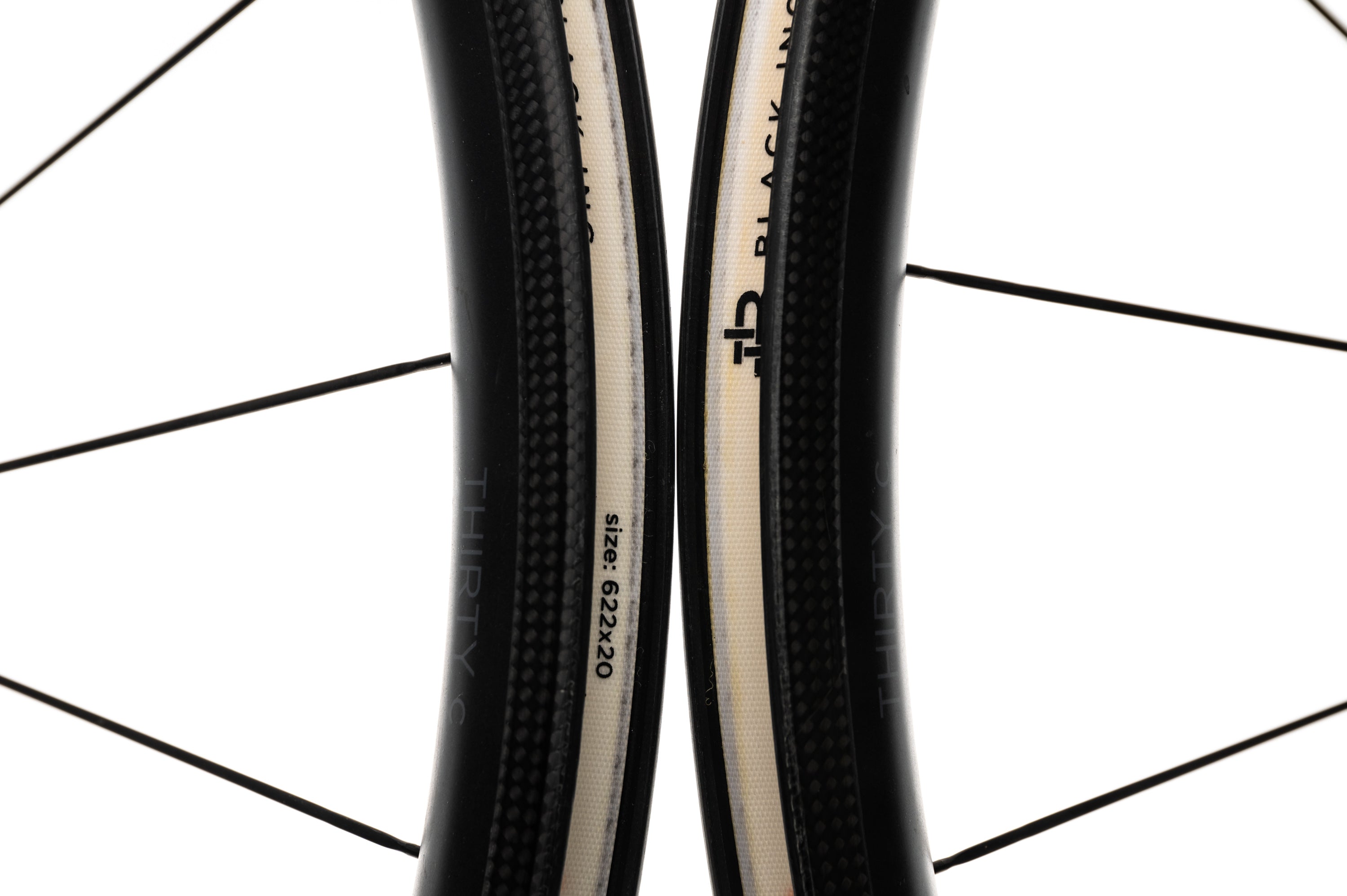 Black Inc Thirty Carbon Clincher 700c Wheelset - Lightweight Road Bike Wheels for Racing & Performance Cycling | Perfect for Triathlons & Competitive Road Races