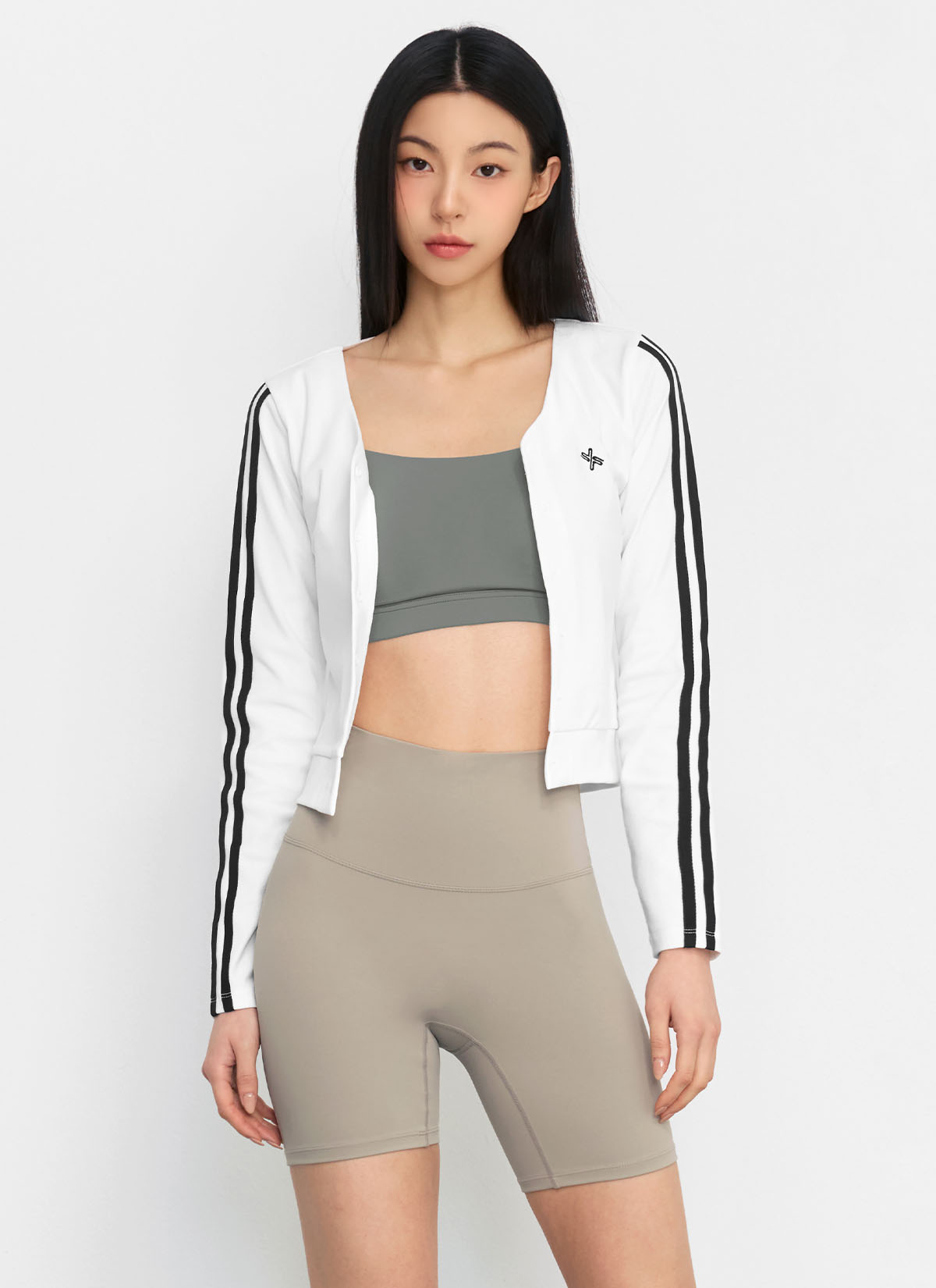 Eco Dex Color Block Crop Cardigan - Women's Stylish Knit Sweater for Spring & Fall | Perfect for Casual Outfits, Office Wear & Date Nights