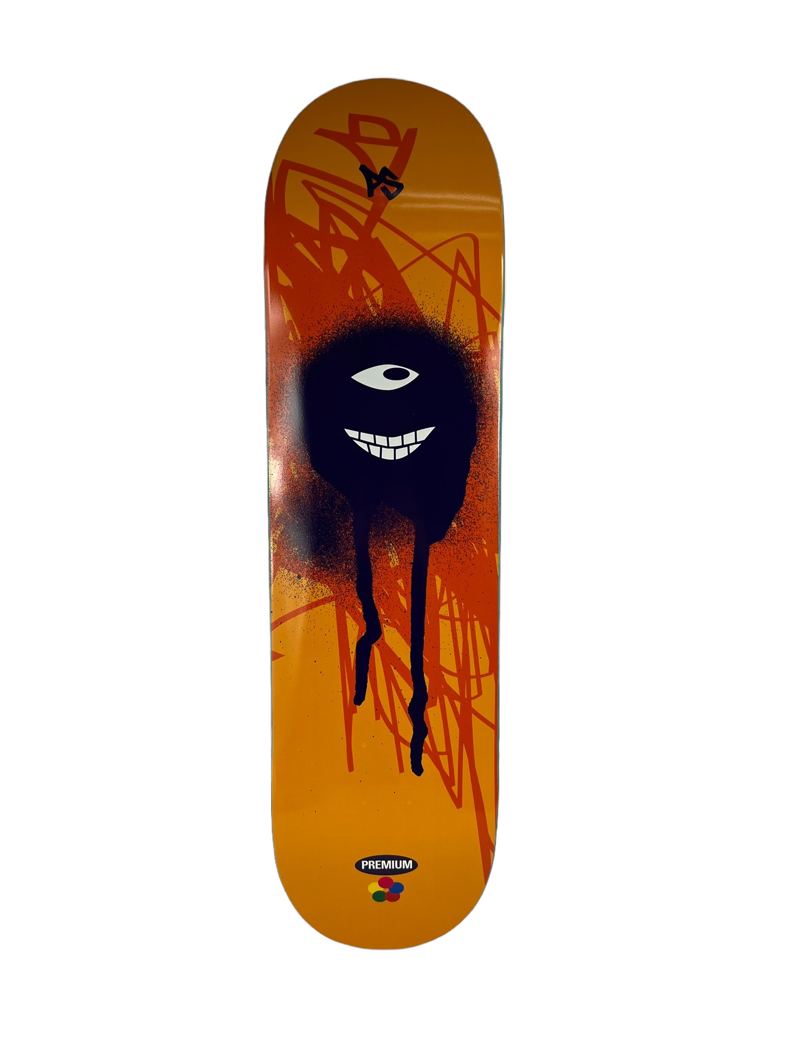 Premium Orange Spray Paint Skateboards - Custom Size Selection for Street & Park Skating | Durable & Stylish Deck for Skaters