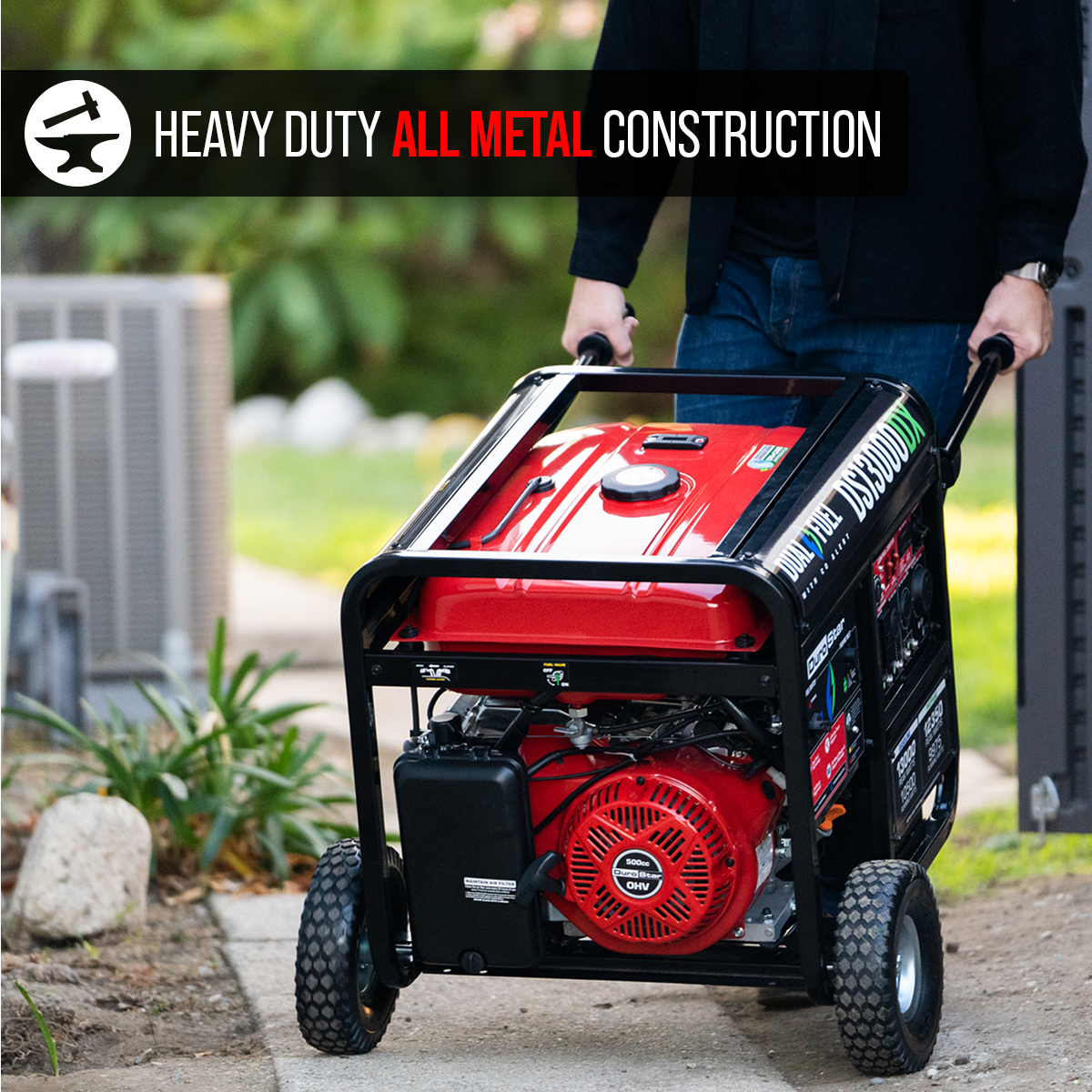 13,000W Dual Fuel Portable Generator with CO Alert - Gas & Propane Powered for Home Backup, Camping & Outdoor Power (EPA & CARB Compliant)