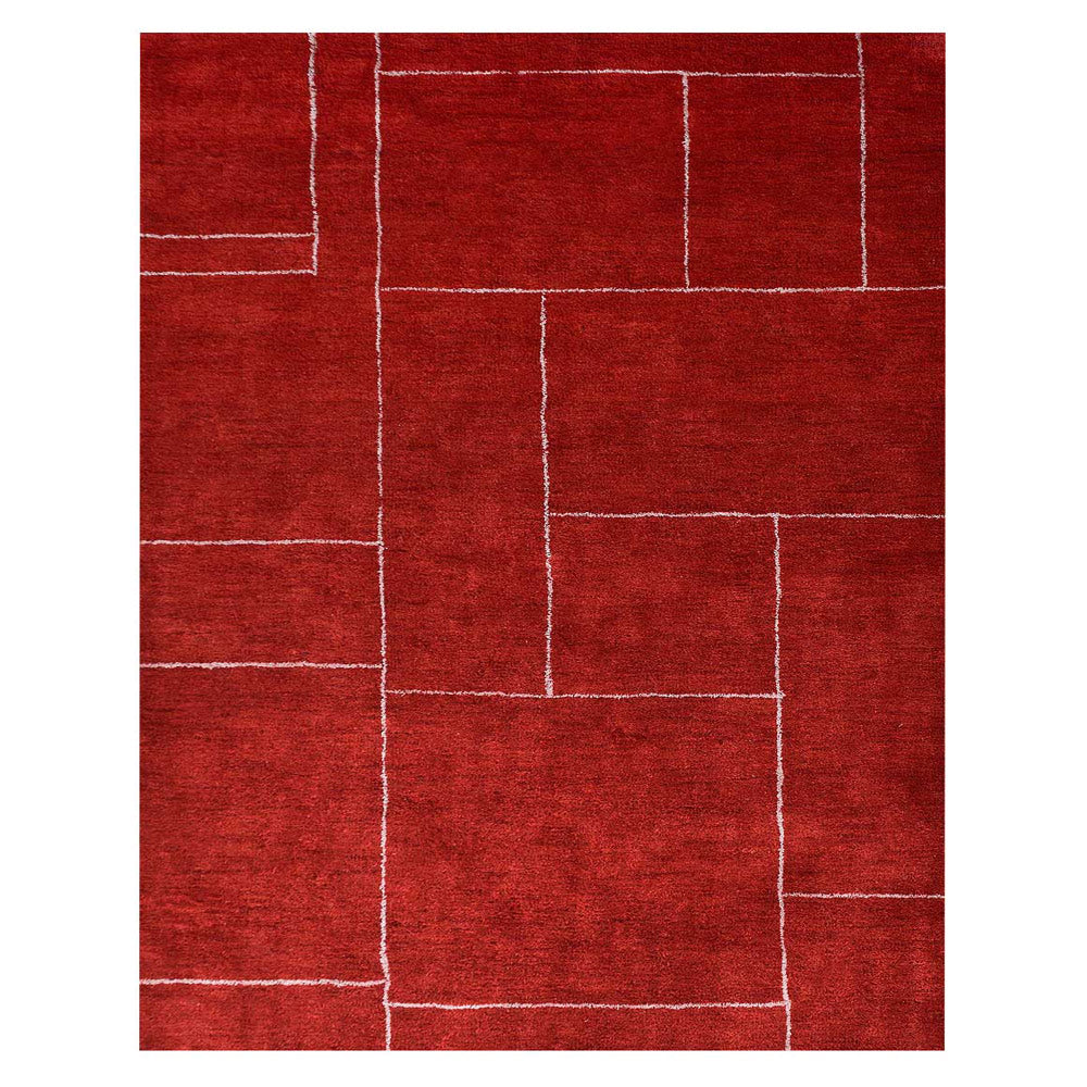 Hand-Knotted Diamond Rug - Premium Handmade Persian Rug for Living Room, Bedroom & Dining Area - Luxurious Home Decor & Floor Covering