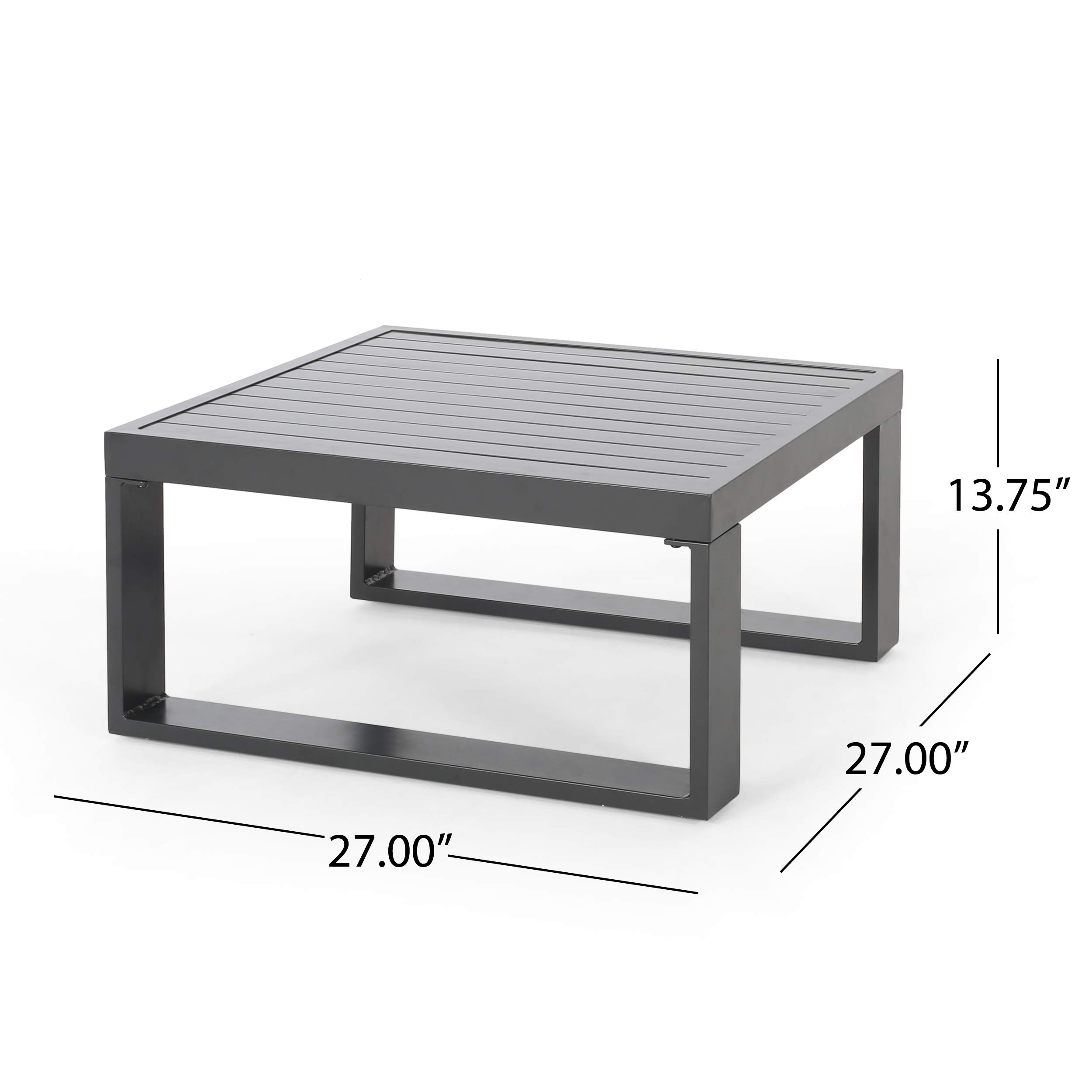 Outdoor Aluminum Sofa Sectional with Coffee Table - Patio & Garden Furniture