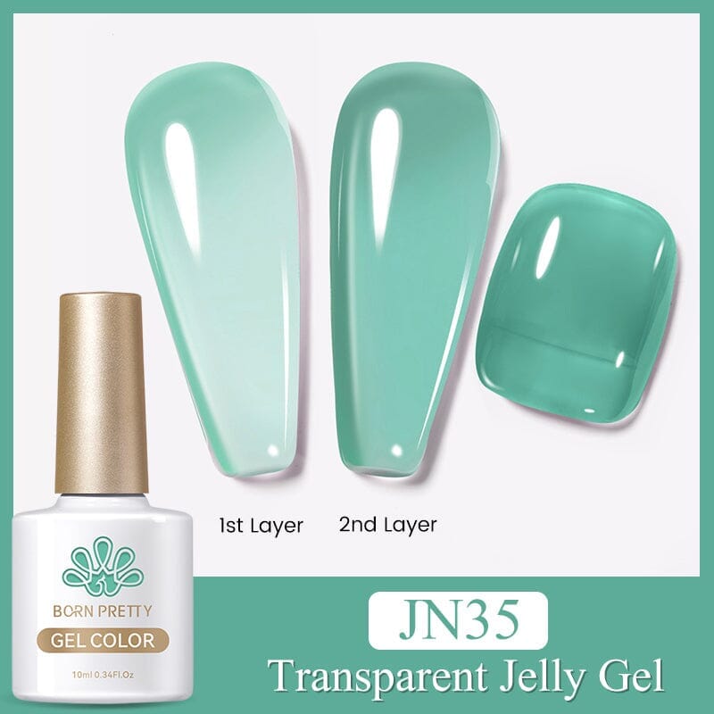 Jelly Nude Gel JN35 - 10ml Nail Polish for Natural Nude Look | Perfect for Manicures, Pedicures & Professional Nail Salons