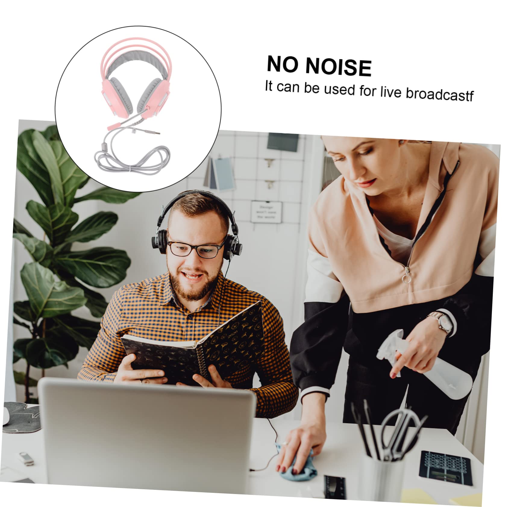 Gadpiparty Professional PC Gaming Headset with Noise Cancelling Microphone - Immersive Surround Sound for Gamers - Perfect for Esports, Streaming & Online Meetings