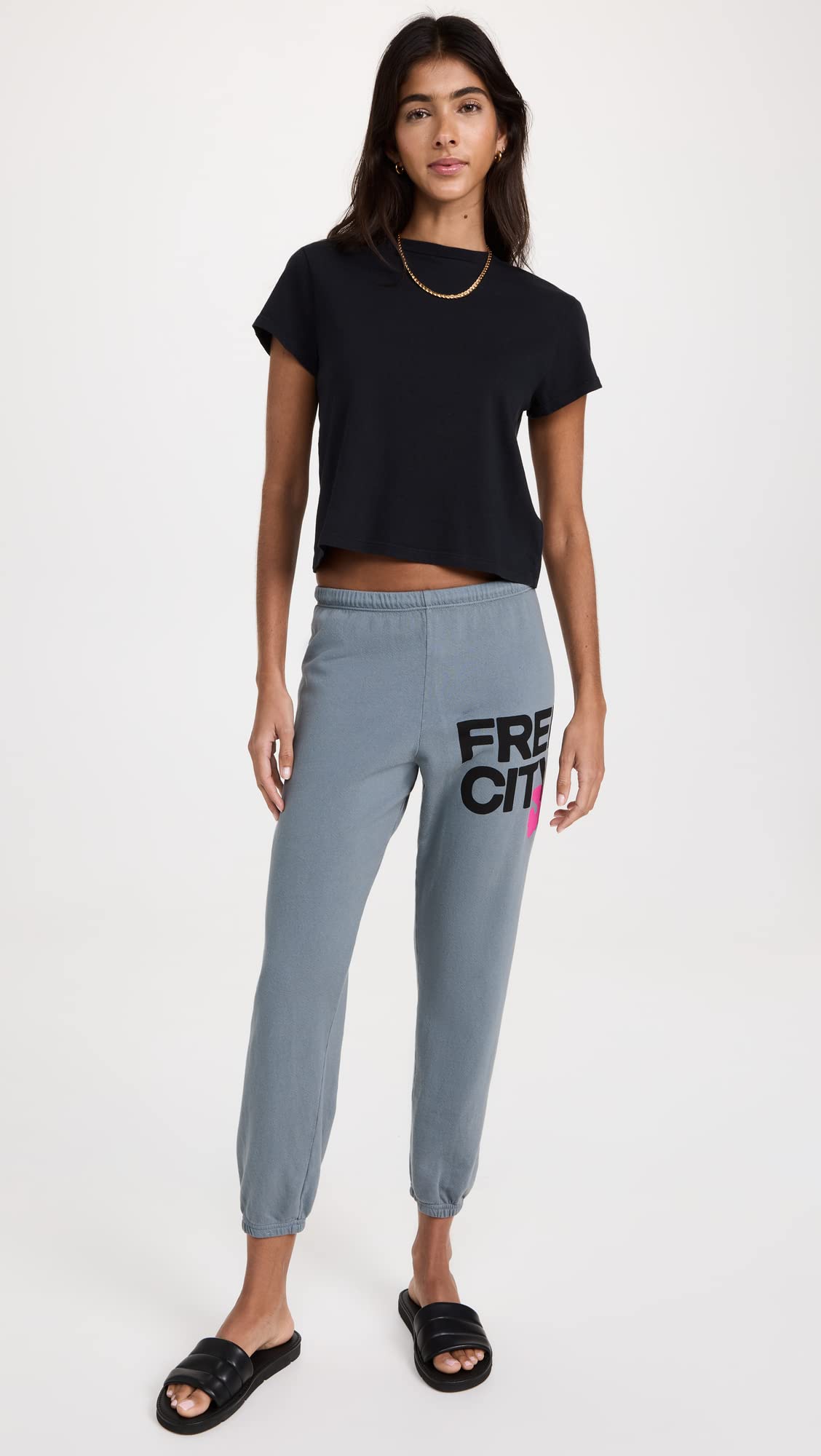 FREECITY Women's High-Waisted Jogger Sweatpants - Soft Lounge Pants for Yoga, Running & Casual Wear - Plus Size Comfortable Athletic Pants