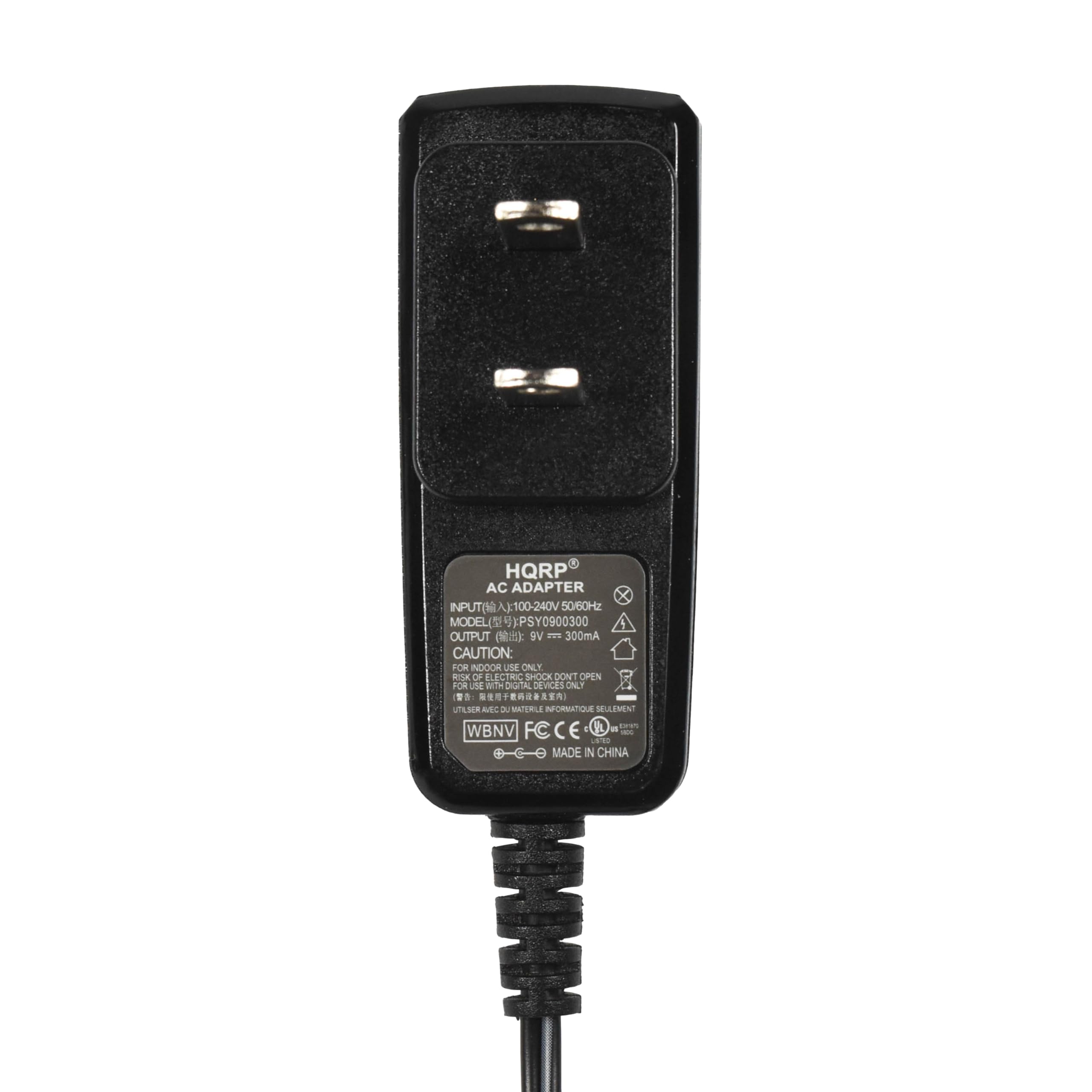 HQRP 9V AC Adapter with Battery Snap Connector for Danelectro D-1 Fab Distortion, D-3 Fab Metal, D-4 Fab Slap Echo, D-5 Fab Chorus Guitar Effects Pedals - Includes Battery Clip Converter - Perfect for Home Studio & Live Performances
